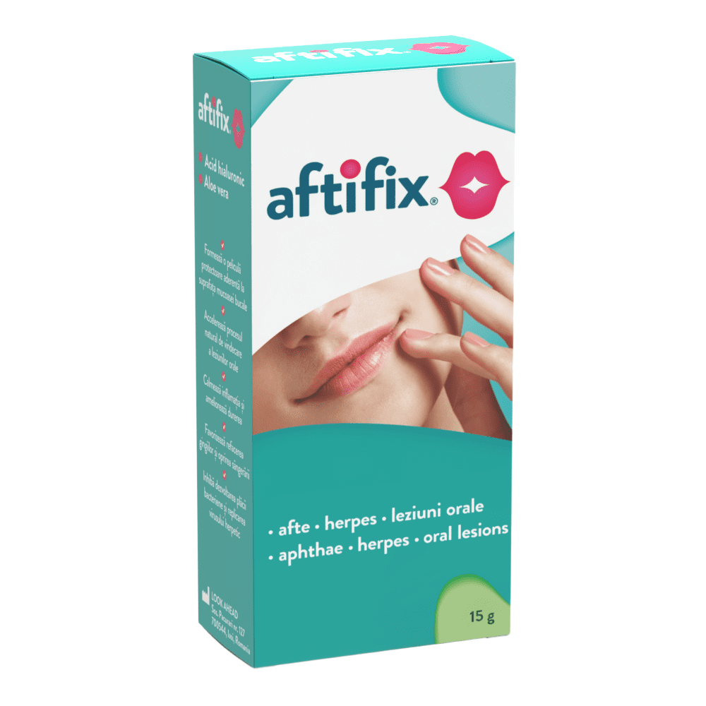 Aftifix oral gel ,relief oral herpes, 15g